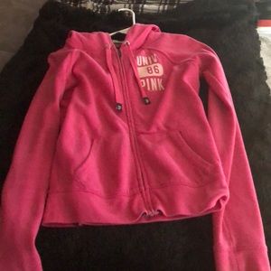 Pink zip up